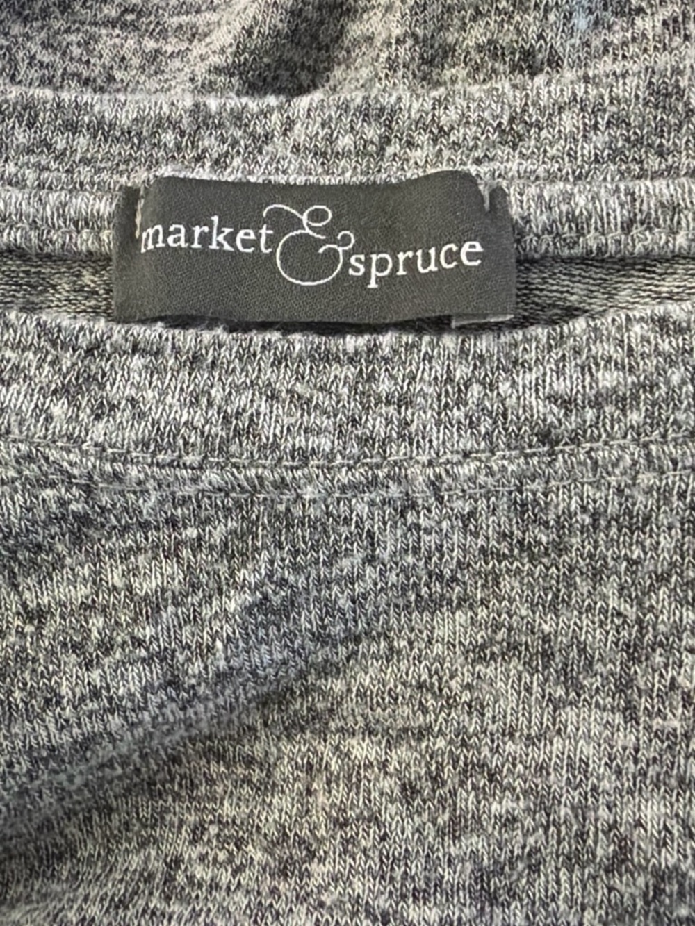 Market & Spruce Women’s Gray Heather Knit Shirt